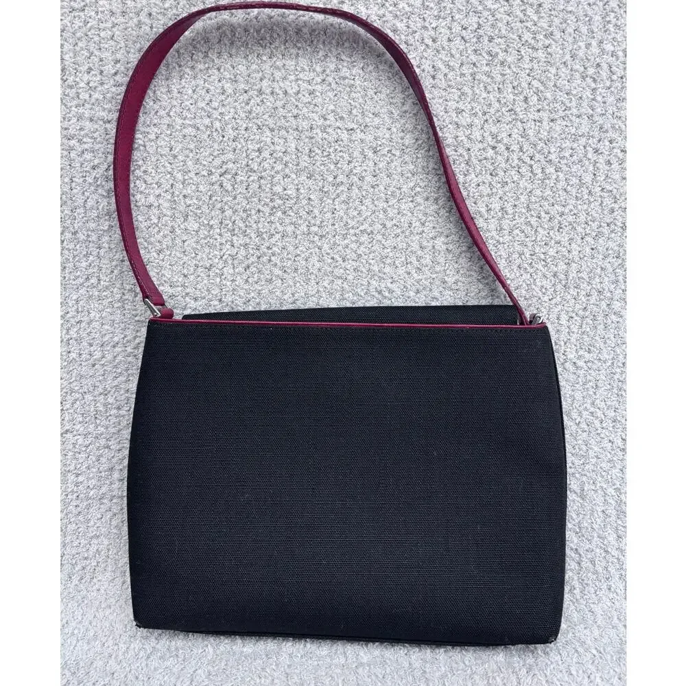 Kate Spade New York Vintage Black Nylon Shoulder Bag AS IS #81192